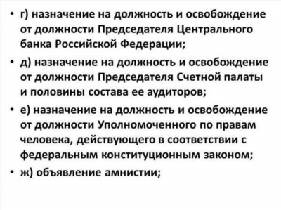 Назначение и отставка председателя Счетной палаты РФ и аудиторов